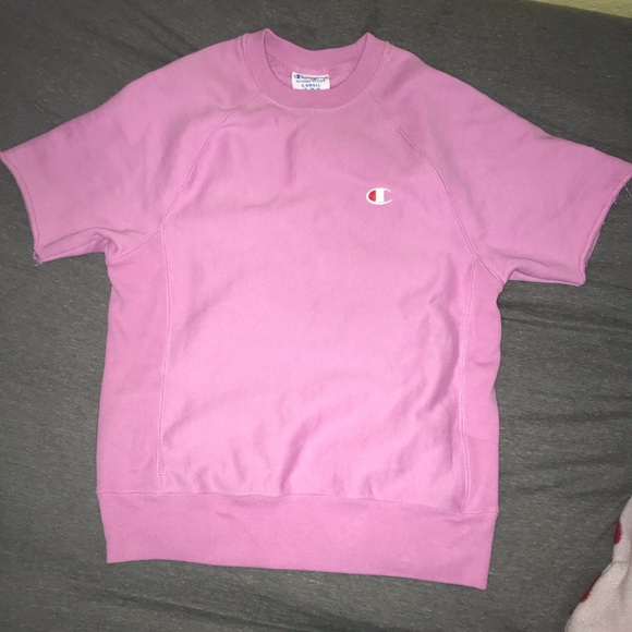 short sleeve champion sweatshirt
